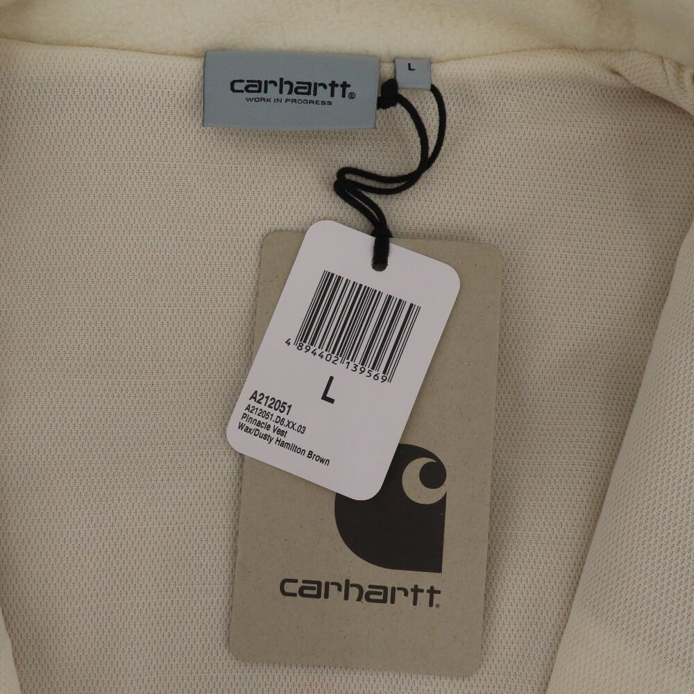 NEW Carhartt Men Large LG WIP Pinnacle Vest Wax Dusty Hamilton Brown A212051 - Picture 11 of 16